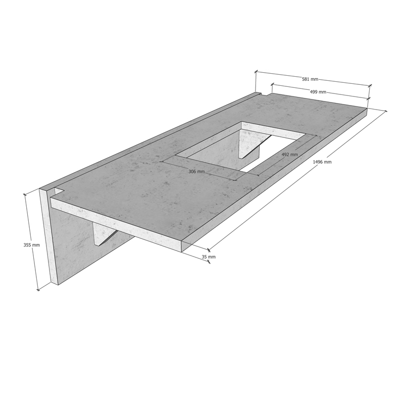 WWOO Designbeton - Einzelne Bauteile