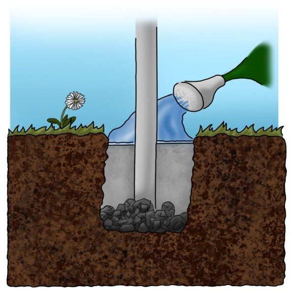 Beton wässern