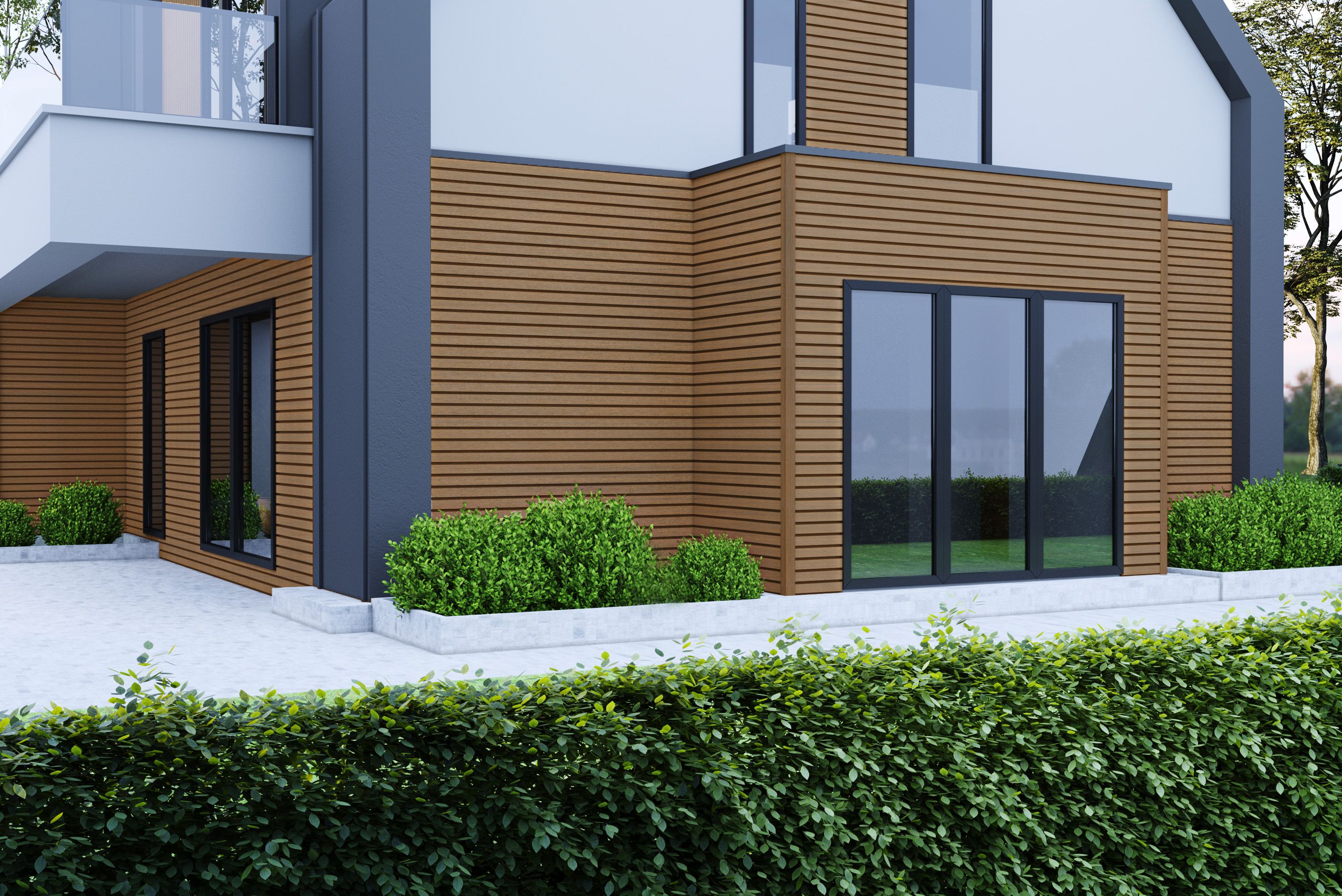 NewTechWood Sichtschutz-Zaun
