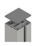 Muster anfordern: TraumGarten SYSTEM Klemmpfosten Silber/Anthrazit Muster anfordern: TraumGarten SYSTEM Klemmpfosten Silber/AnthrazitZubehörbild