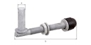 Vorschaubild Alberts® Kloben z.Durchschrauben,ein Paar,feuerverz.,Dornst.⌀13mm,Länge 120mm,Gew.M12 