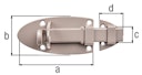 Vorschaubild Alberts DURAVIS® Schlossriegel mit flachem Griff