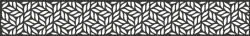 GroJa Designeinsatz Leafs - Aluminium Anthrazit 180x30 cm
