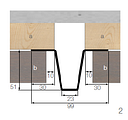 Vorschaubild OSMO Fassade Lisene 2 - 51 x 30 x 23 x 3000 mm