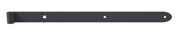 Alberts® Ladenband Ovado Ausf.gerade,Abschl.abgerundet,verz.,graphitgrau besch.⌀16/600mm 