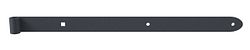 Alberts® Ladenband Ovado Ausf.gerade,Abschl.abgerundet,verz.,graphitgrau besch.⌀16/600mm 