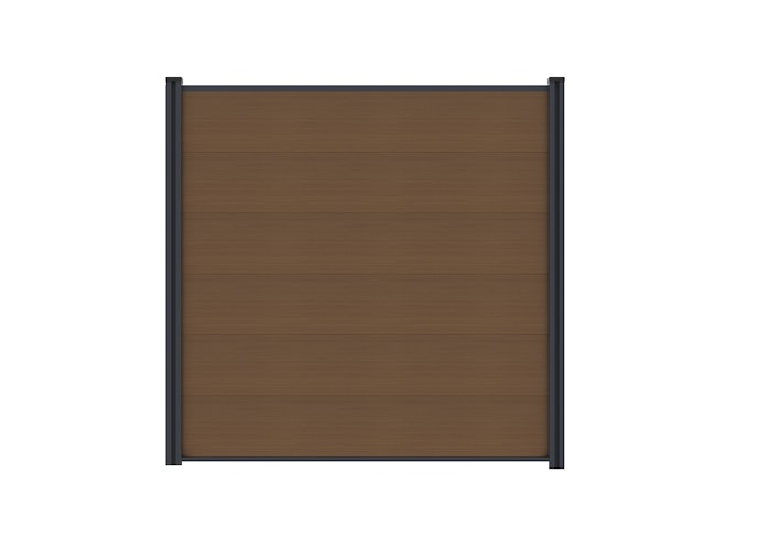T&J MAX XL WPC Steckzaunset 175 x 168 cm