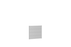 Biohort Wandpaneele für Sichtschutz B 100 x H 90 cm Ohne Acrylglas silber-metallic
