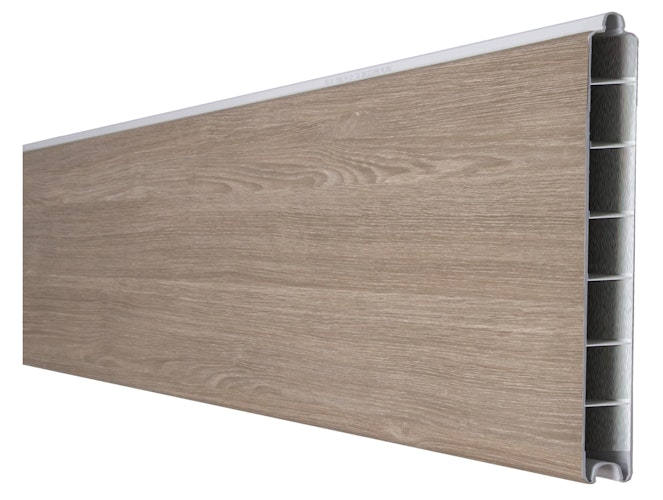 GroJa BasicLine PVC Stecksystem Einzelprofil schmal 180 x 15 x 1,9 cm