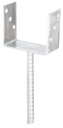 Vorschaubild Alberts® U-Pfostenträger 104x60x4mm Betonanker Riffelstahl für verschiedene Pfostenstärken
