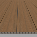 Vorschaubild NewTechWood Deluxe WPC-Terrassendiele Hohlkammer Teak  23 x 138 mm