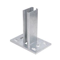 Alberts® Pfostenträger f.Zaunpfosten Doppelstab-Gittermatten,fvz,z.Aufschraub.,150x100 686055