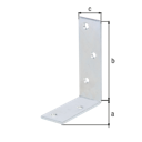 Vorschaubild Alberts® Balkenwinkel, galvanisch verzinkt dickschichtpassiviert, TxHxB 75x100x30 mm 332259