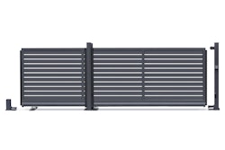 dz VIDUAL Slide Schiebetor Line 100 x 20 mm Rechteckprofil  Distanz 18 mm 