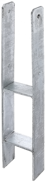 Alberts® H-Pfostenträger 300x60x6mm Gesamtlänge 600mm für verschiedene Pfostenstärken