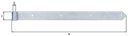 Vorschaubild Alberts® Ladenband 782x60mm ⌀20 mm galvvz.