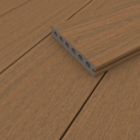 Vorschaubild NewTechWood Deluxe WPC-Terrassendiele Hohlkammer Teak  23 x 138 mm