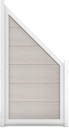 Vorschaubild GroJa Viento Designzaun Typ Schräg 90x180/90 mit Rahmen Silber