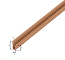 Vorschaubild Alberts® Abschlussprofil, PVC, Farbe: Dekor Eiche, LxB unten/obenxH1000x14/10x6 mm 470555
