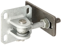 Alberts® Torband m.Platte,z.Aufschrauben,in drei Ebenen verstellb.,z.Anschweißen,Gew.M16