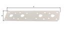 Vorschaubild Alberts® Flachverbinder weiß kunststoffbeschichtet  180x40 mm