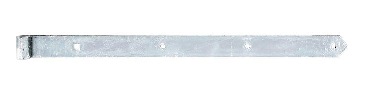 Alberts® Ladenband, gerade, Abschluss abgerundet, galvanisch verzinkt dickschichtpassiviert, LxB 700x45 mm, Rolle ⌀16 mm 314255