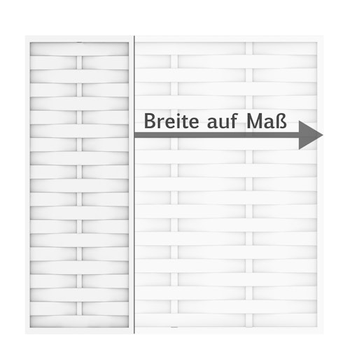 B-Ware TraumGarten LONGLIFE ROMO Sondermaß weiß Höhe 180x Breite 167