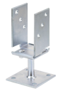 Vorschaubild Alberts® U-Pfostenträger galvanisch verzinkt dickschichtpassiviert. 5x71-131x70 mm