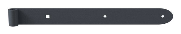 Alberts® Ladenband Ovado Ausf.gerade,Abschl.abgerundet,verz.,graphitgrau besch.⌀13/400mm 