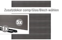 Vorschaubild dz Alu Steckzaunelement VIDUAL Comp-Co WPC 280 für Dekorelement & Pfosten 72/72 mm