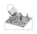 Vorschaubild Alberts® Zaunsystem Fix-Clip Pro Strebenplatte