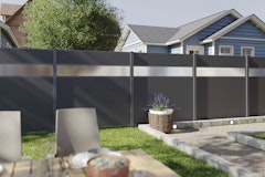 dz Alu Steckzaunelement VIDUAL Comp-Co WPC 280 für Dekorelement & Pfosten 72/72 mmZubehörbild