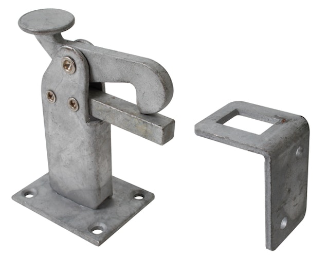 Alberts® Torfeststeller feuerverzinkt zum Aufschrauben Höhe 95 mm Platten BxT 65x50mm 