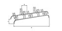 Vorschaubild Alberts® Mehrfach-Fahrradständer freist.,fvz, Einstellplätze 5, LxT 1450x515 mm 692650