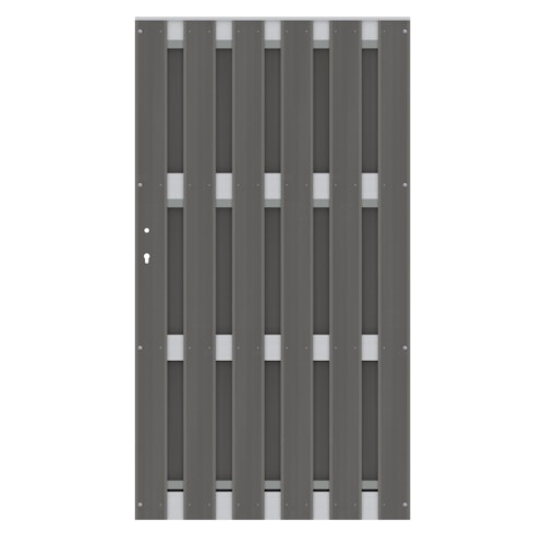 TraumGarten Jumbo WPC Alu-Design Einzeltor 980 x 1790 mm