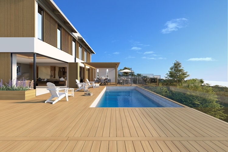 NewTechWood Universal WPC-Terrassendiele Massiv 23 x 138 x 3000 mm