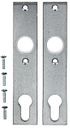 Vorschaubild Alberts® Langschild,ein Paar,SB,geschmiedet,vz,silbergrau einbrennlackiert,LxB 30x155mm 554309