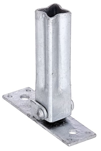 Alberts® Handlaufstütze für Universalpfosten verstellbar 90-45° feuerverzinkt 
