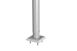 Biohort Pfosten/Steher für Sichtschutz-System zum Aufdübeln Sichtschutz Höhe 90 cm silber-metallic