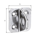Vorschaubild Alberts® Öse auf Platte Edelstahl LxB Platte 35x35 mm 