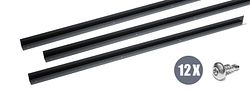 dz Spaltabdeckleisten-Set für Doppeltore - 3x Scharnier 1800, Anthrazitgrau RAL 7016