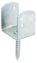 Vorschaubild Alberts® Flechtzaunhalter U-Form galvanisch verzinkt dickschichtpassiviert Gesamthöhe 83 mm Breite 38 mm 