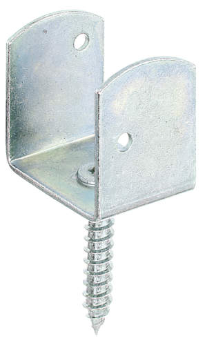 Alberts® Flechtzaunhalter U-Form galvanisch verzinkt dickschichtpassiviert Gesamthöhe 83 mm Breite 38 mm 