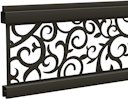 Vorschaubild T&J ECOSTECK-Gitterfüllung Ranken ANTHRAZIT, 20 x 140 x 1800 mm Aluminium