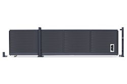 dz VIDUAL Slide Schiebetor Pure 100 x 20 mm Rhombusprofil - Durchblick nach unten