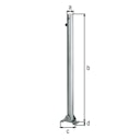 Vorschaubild Alberts® Absperrpf.Klappy umlegb.,Dreik.,vz.,weiß,2 rote Ringe,z.Aufschr.,Pf.⌀60 mm 780692
