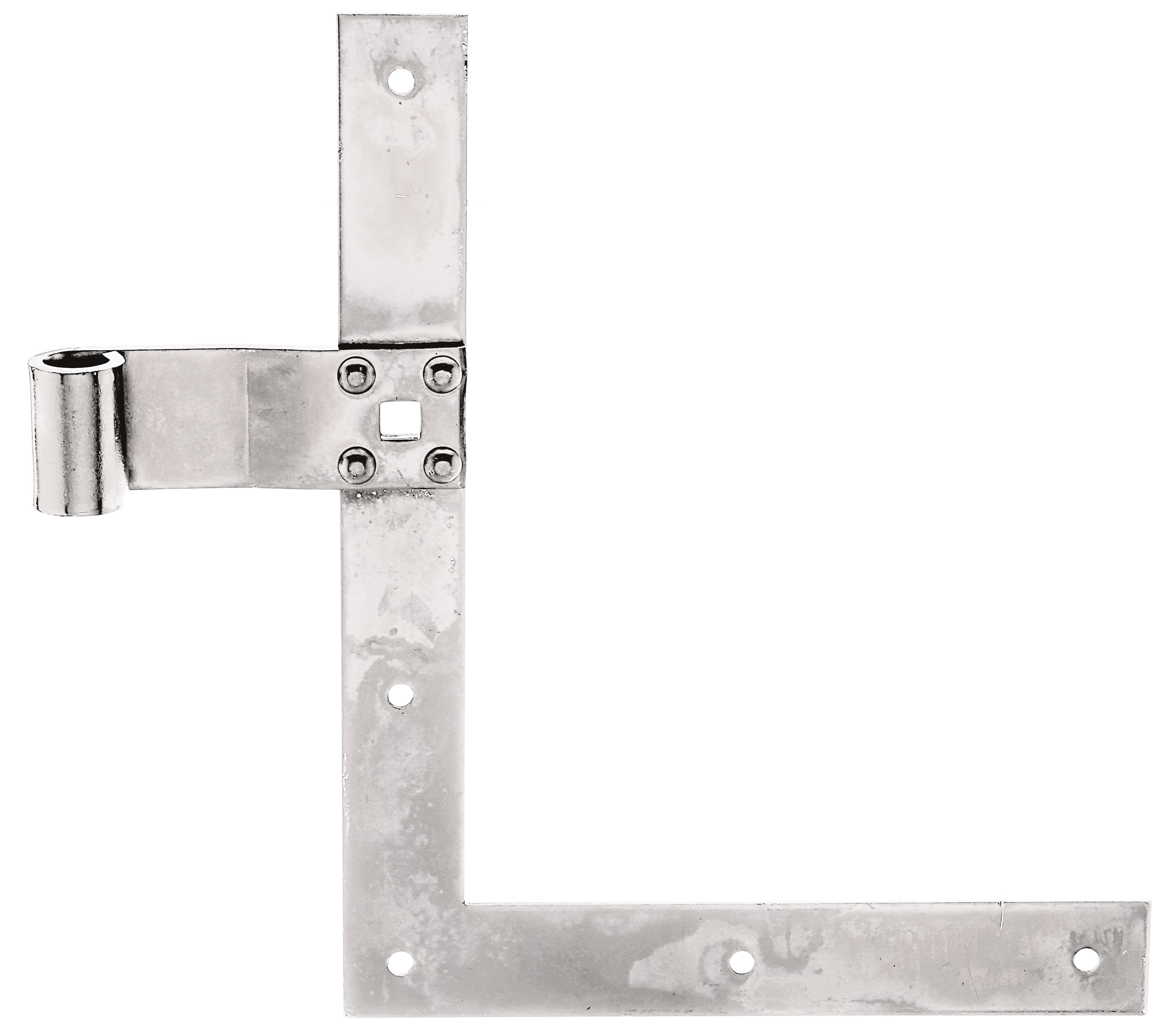 Alberts® Fensterladen-Winkelband, gerade, oben, galvanisch verzinkt, dickschichtpassiviert, HxL 250x200mm,Rolle ⌀13mm 313326