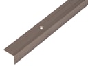Vorschaubild Alberts® Treppenkanten-Schutzprofil, Alu-1 m-bronzefarbig eloxiert-24,5x20 mm