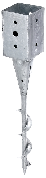 Alberts® Einschraub-Bodenhülse für Vierkantholzpfosten 91x91/595