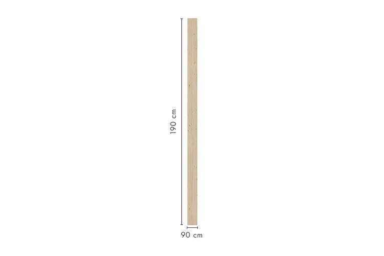 Karibu Sichtschutzzaun Mittelpfosten 90 x 90 x 1900 mm Nordische Fichte